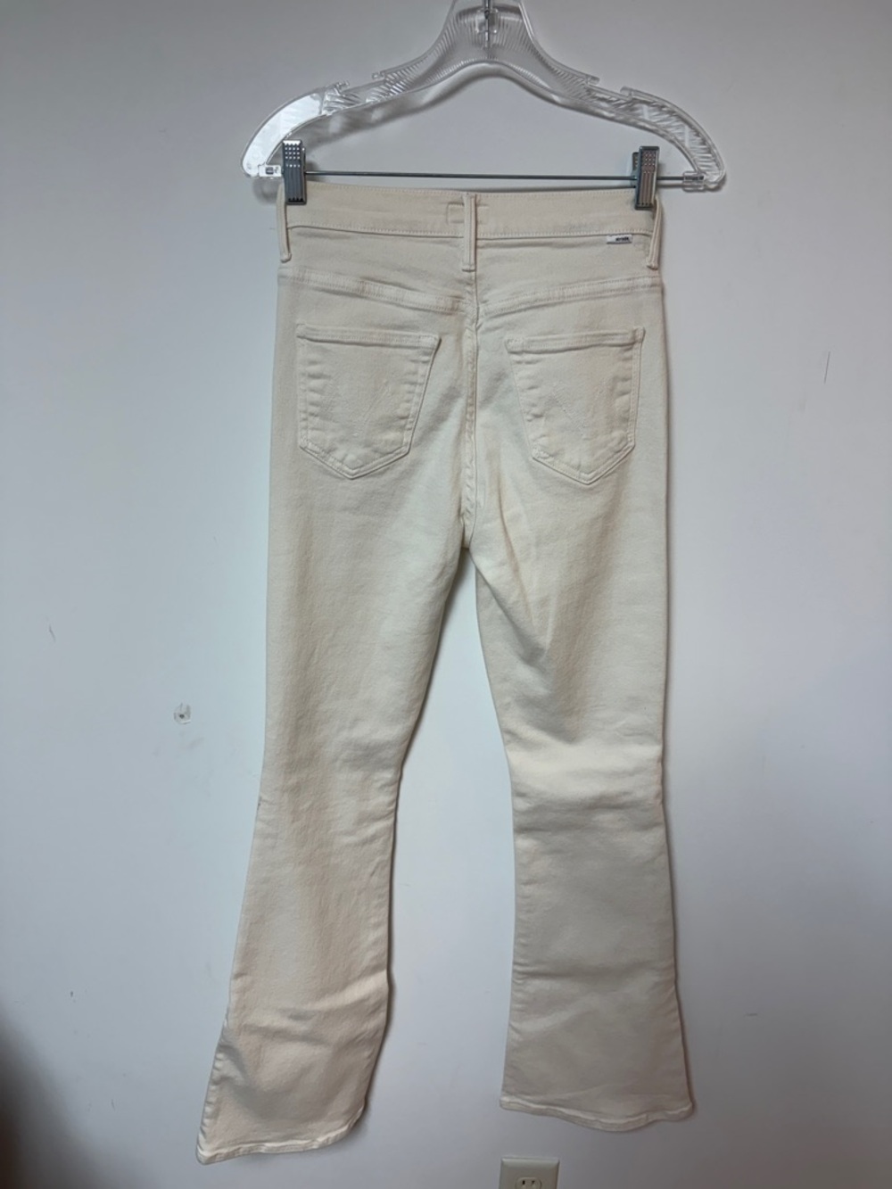 MOTHER Cream Flare Jeans - Picture 3 of 4